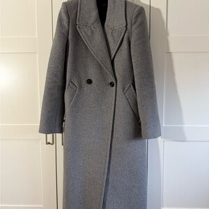Mango Classic Gray Wool Coat